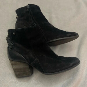 Paul Green Jada Side-Zip Ankle Booties Black heeled boots